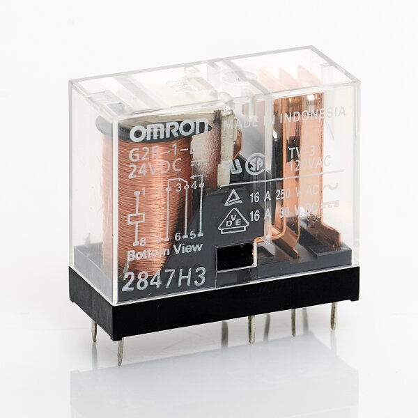 1x OMRON G2R-1-E 24VDC 24V 1xEIN 16A 275R PCB Power Relais Relay